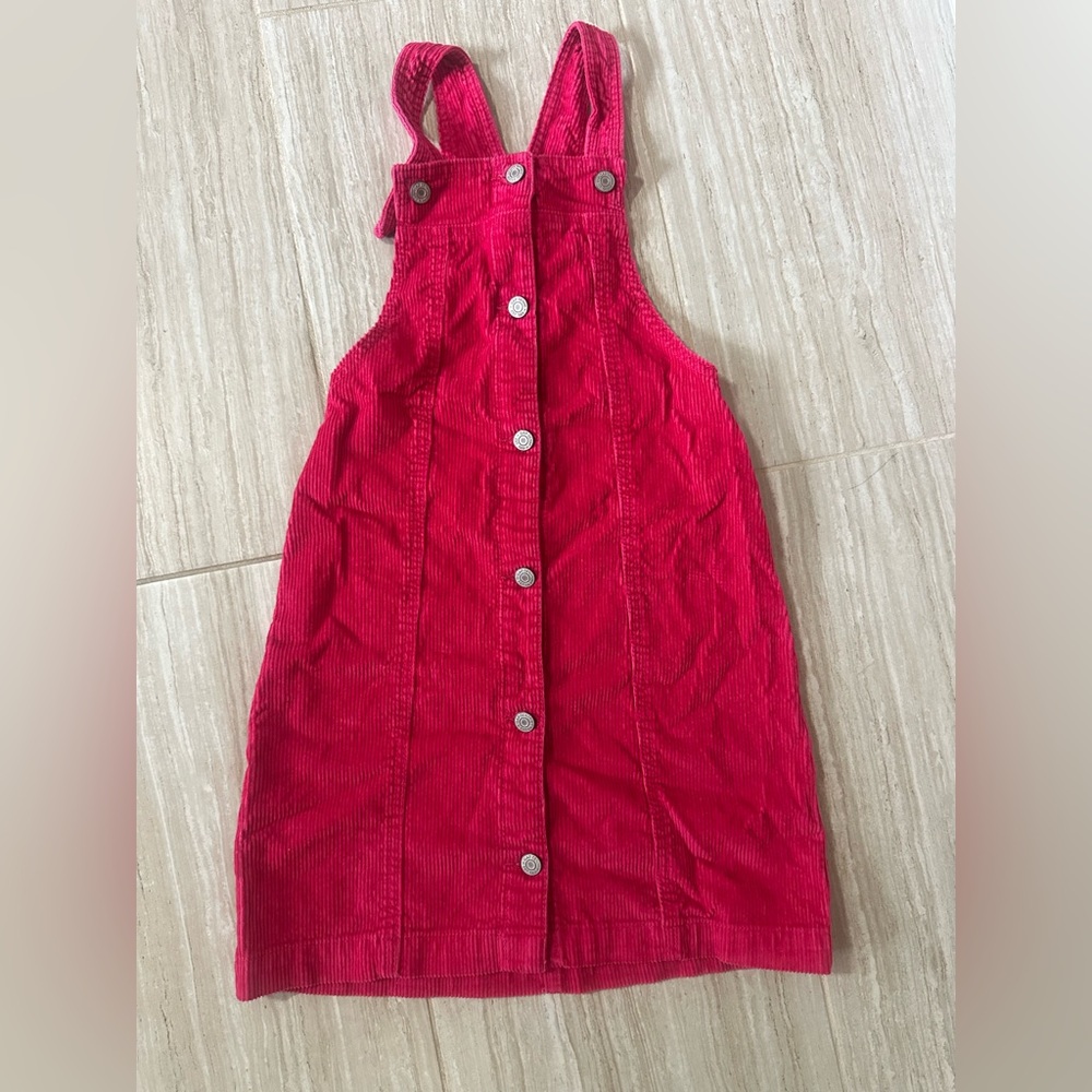 GAP Kids Red Corduroy Overalls
